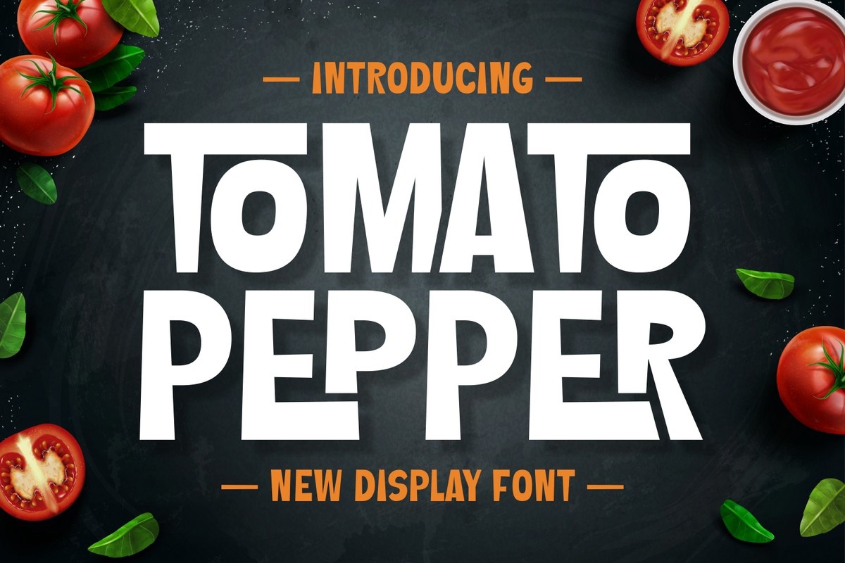 Tomato Pepper Font preview