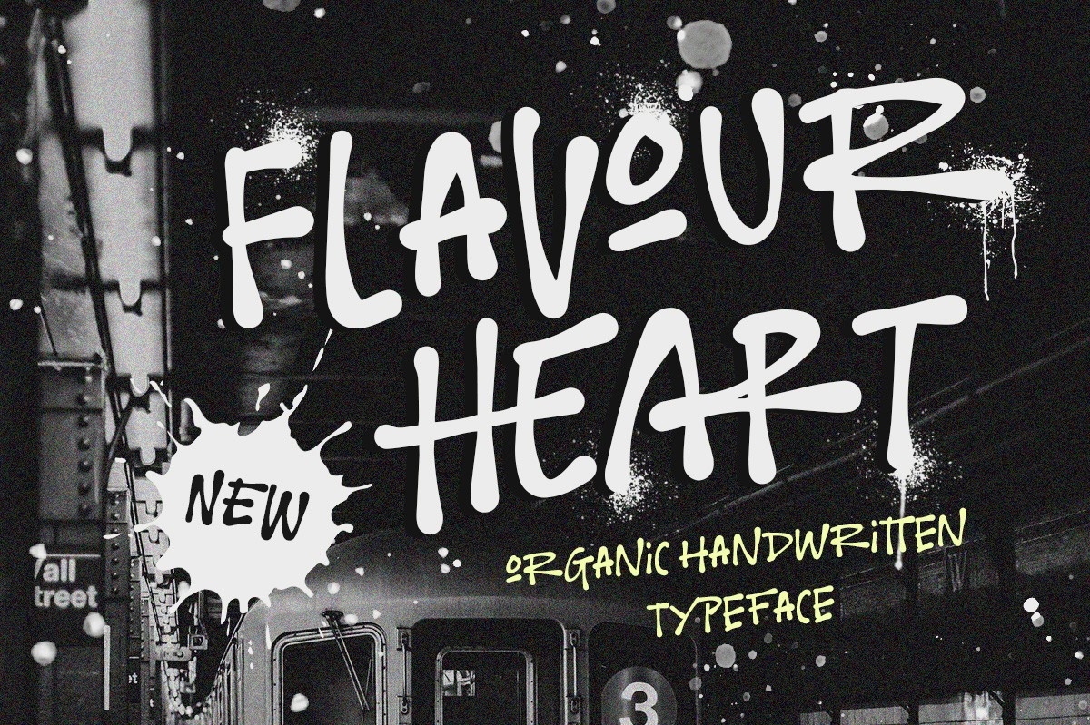 Flavour Heart Regular Font preview