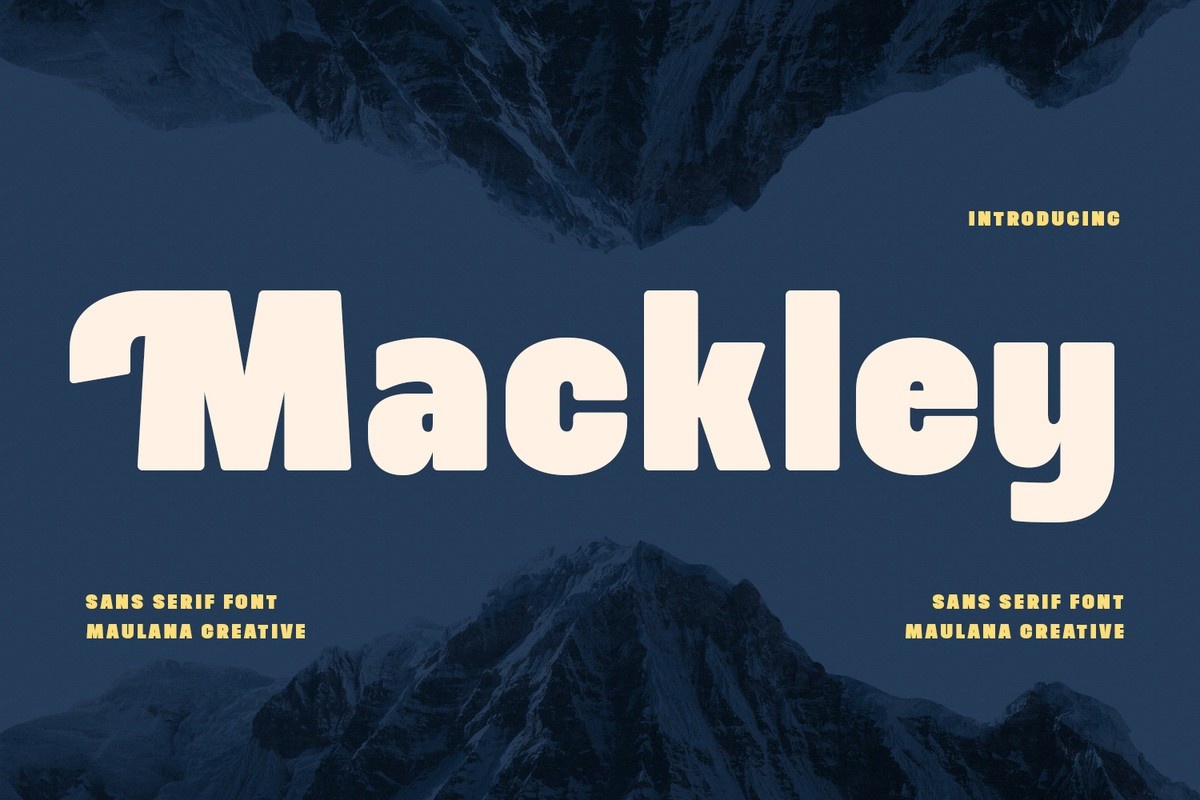 Mackley Font preview