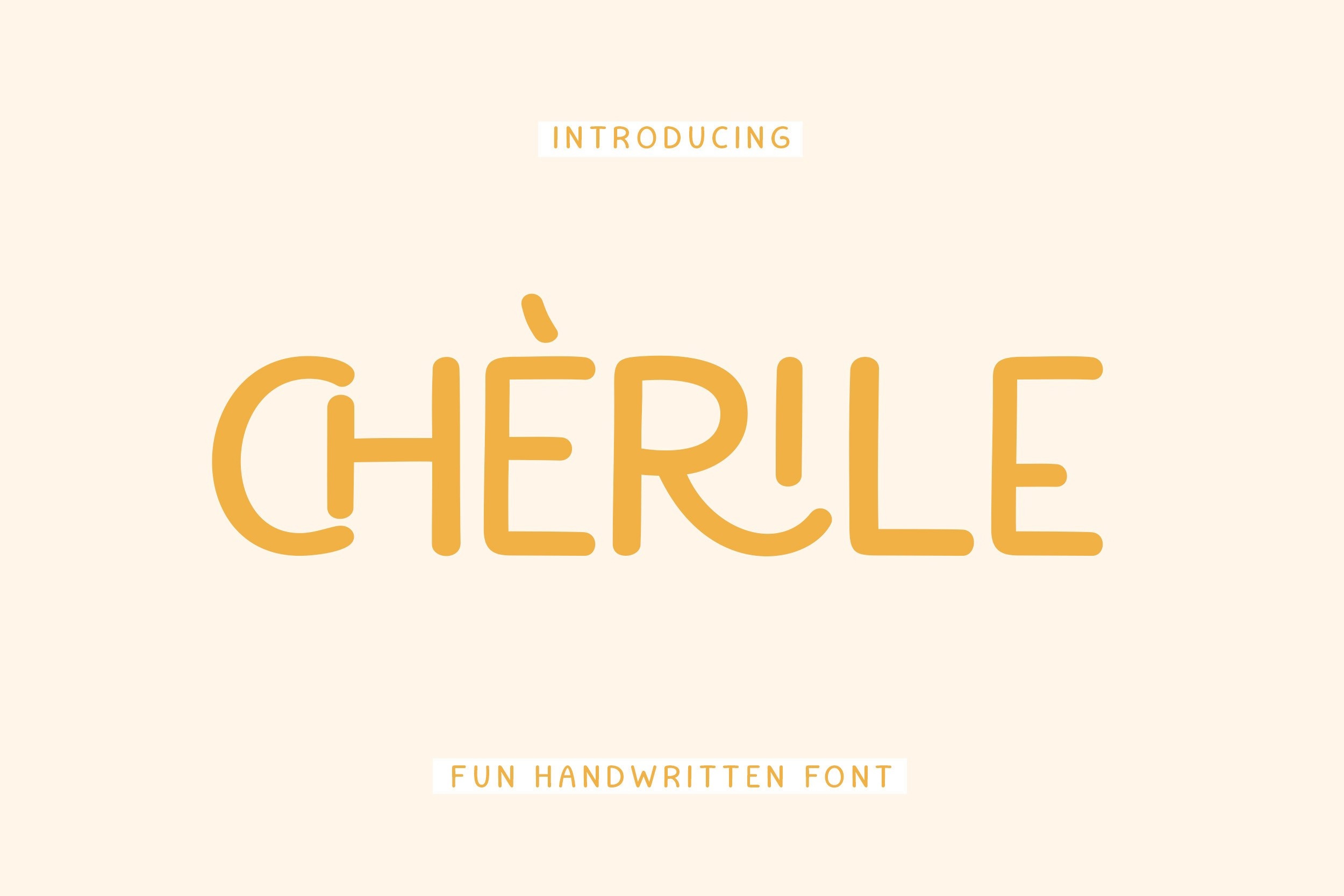 Cherile Font preview