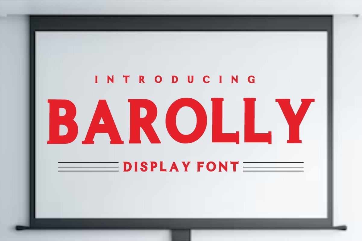 Barolly Font preview