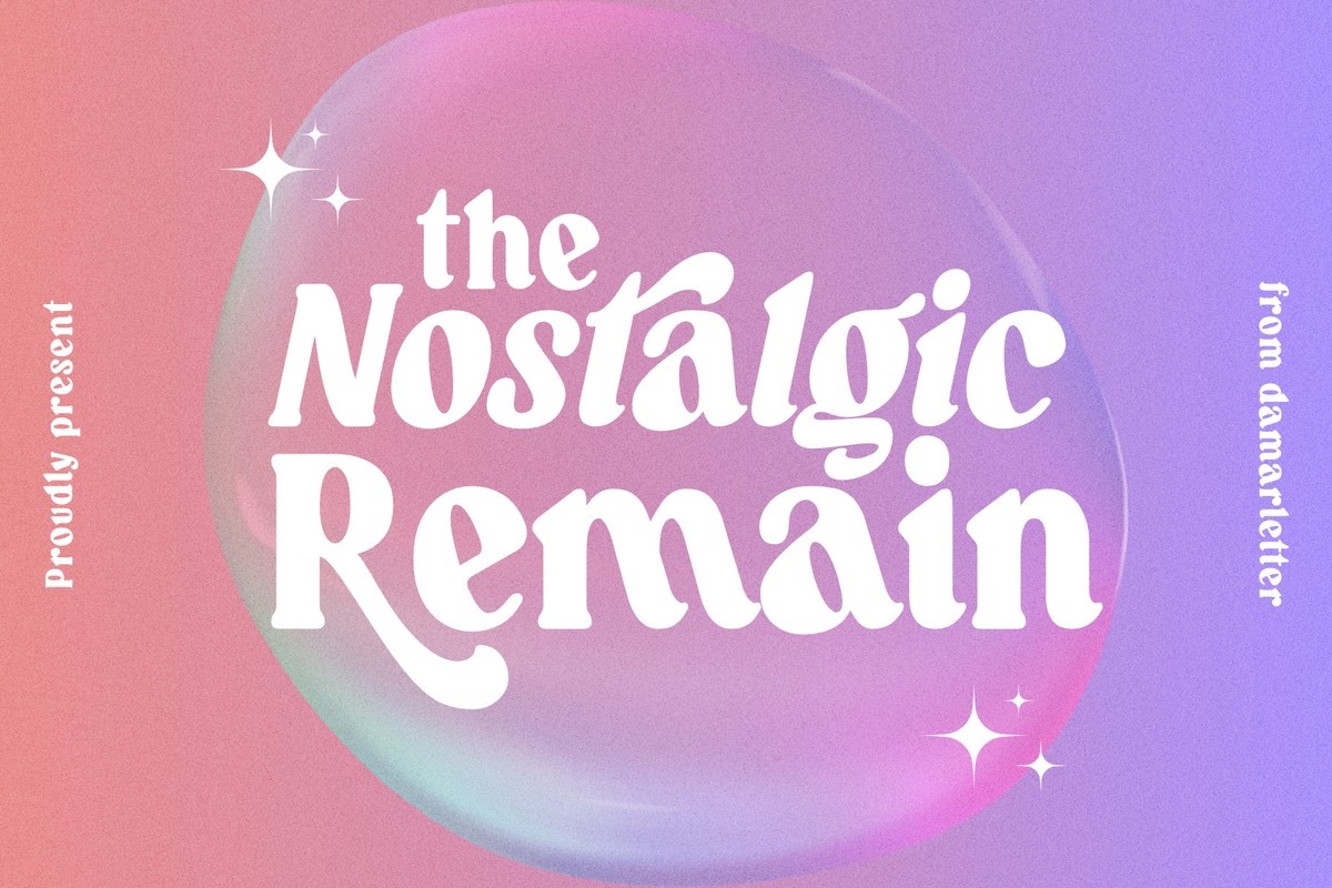 The Nostalgic Remain Regular Font preview