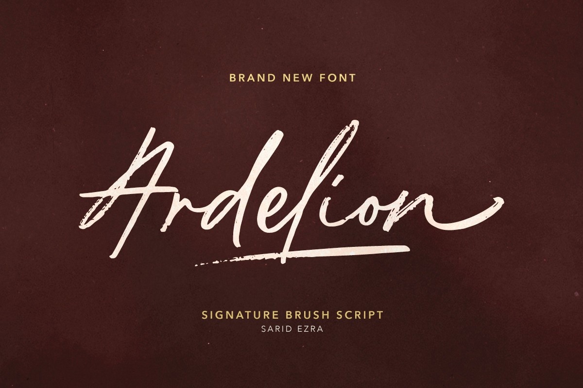 Ardelion Font preview