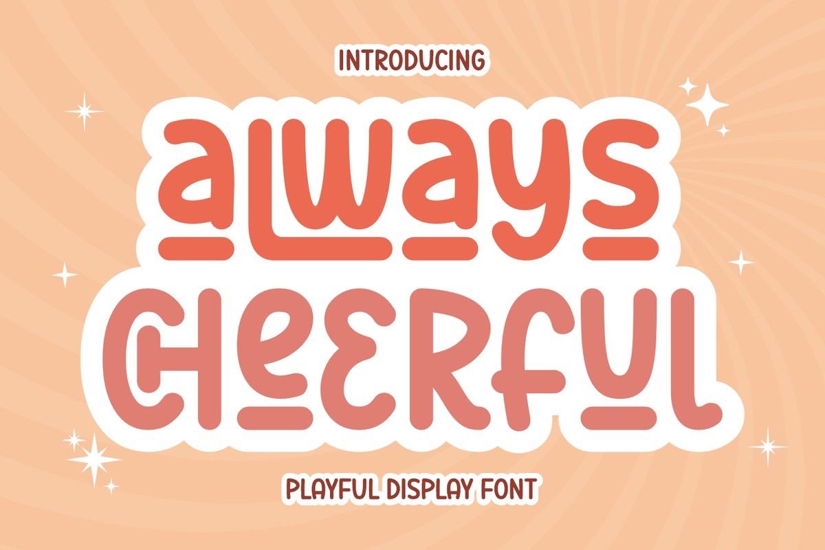 Always Cheerful Font preview
