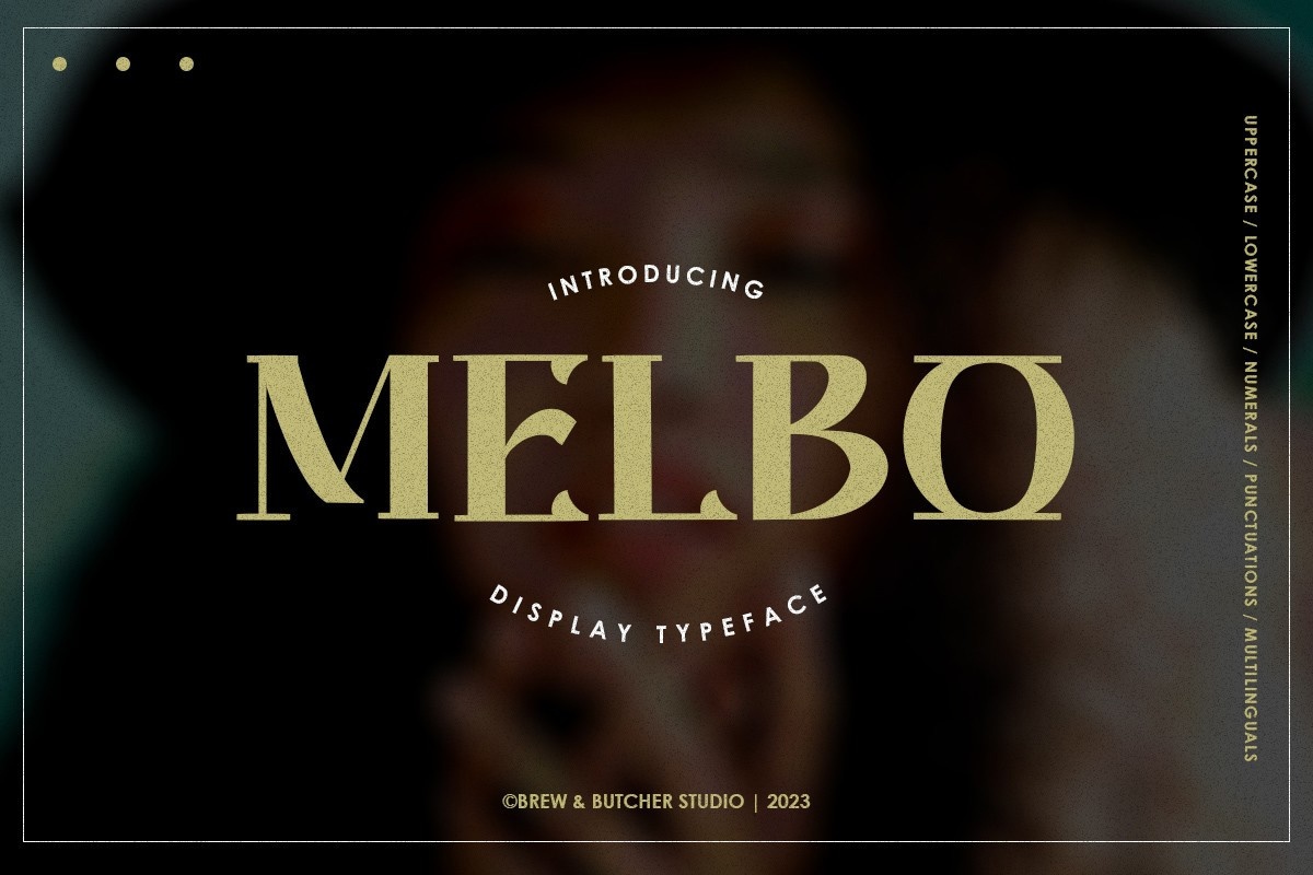 Melbo Font preview