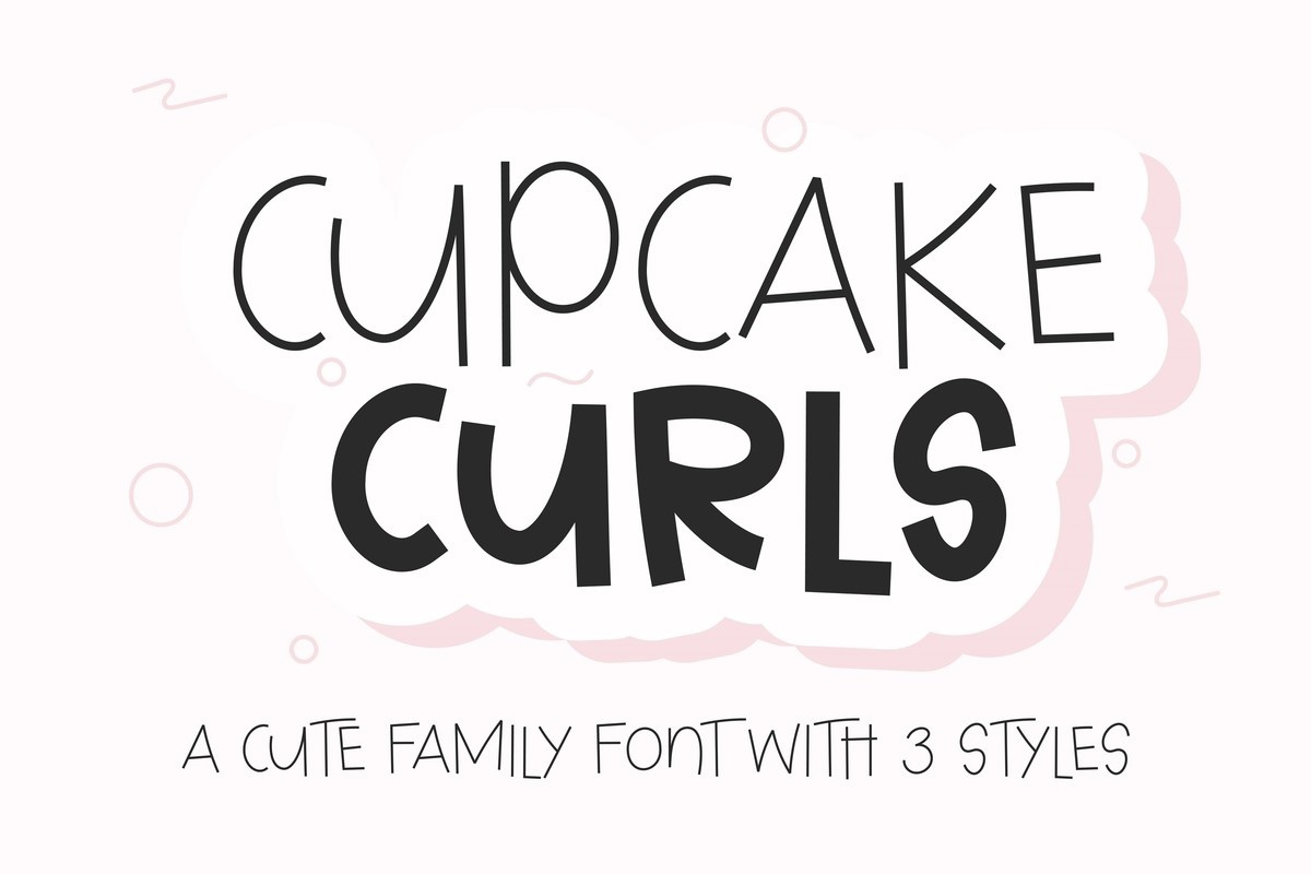 Cupcake Curls Thin Font preview