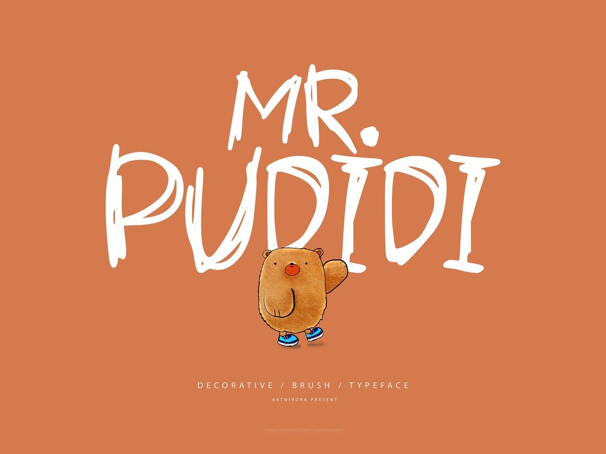 Mr. Pudidi Regular Font preview