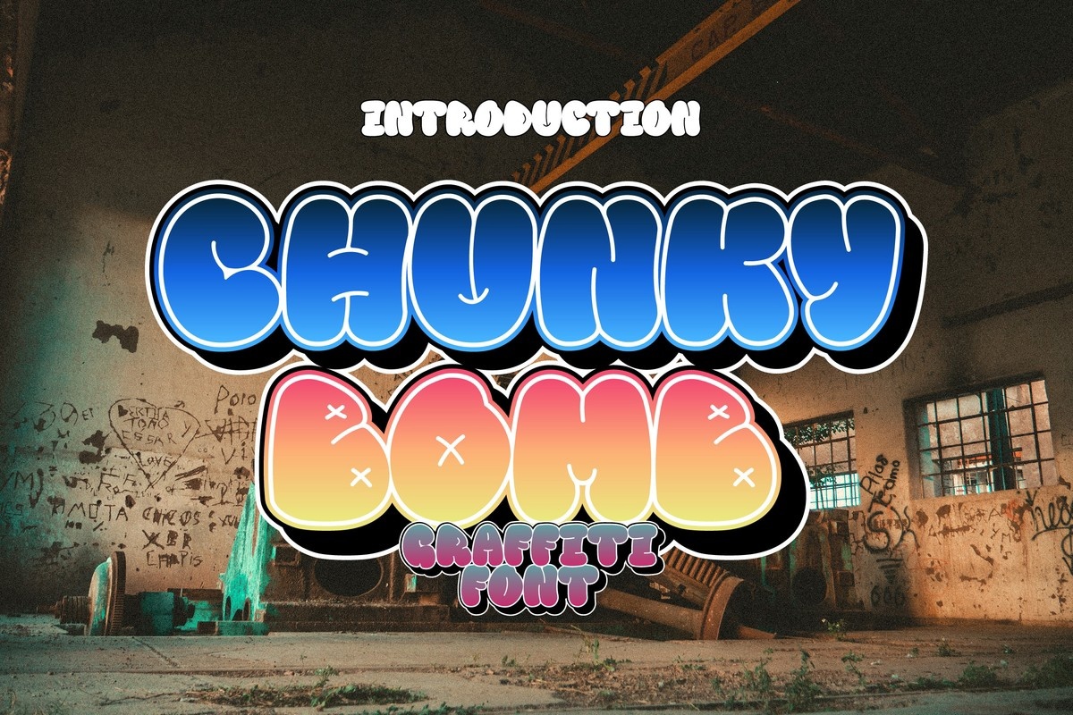 Chunky Bomb Regular Font preview