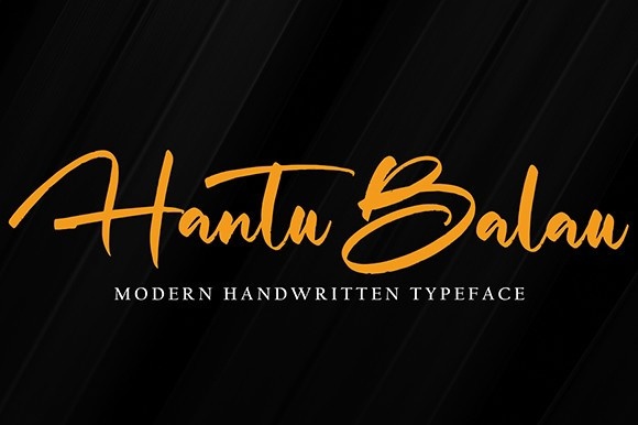 Hantu Balau Font preview