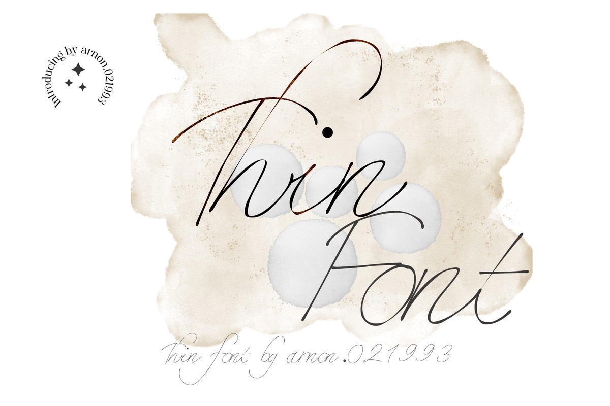 Thin Font preview