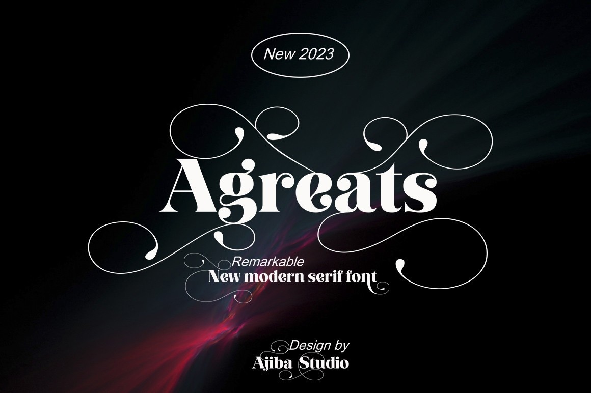 Agreats Font preview