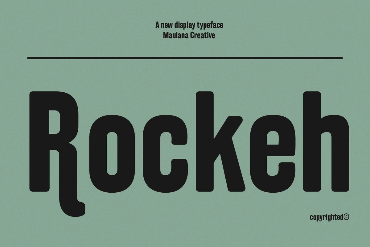 Rockeh Regular Font preview