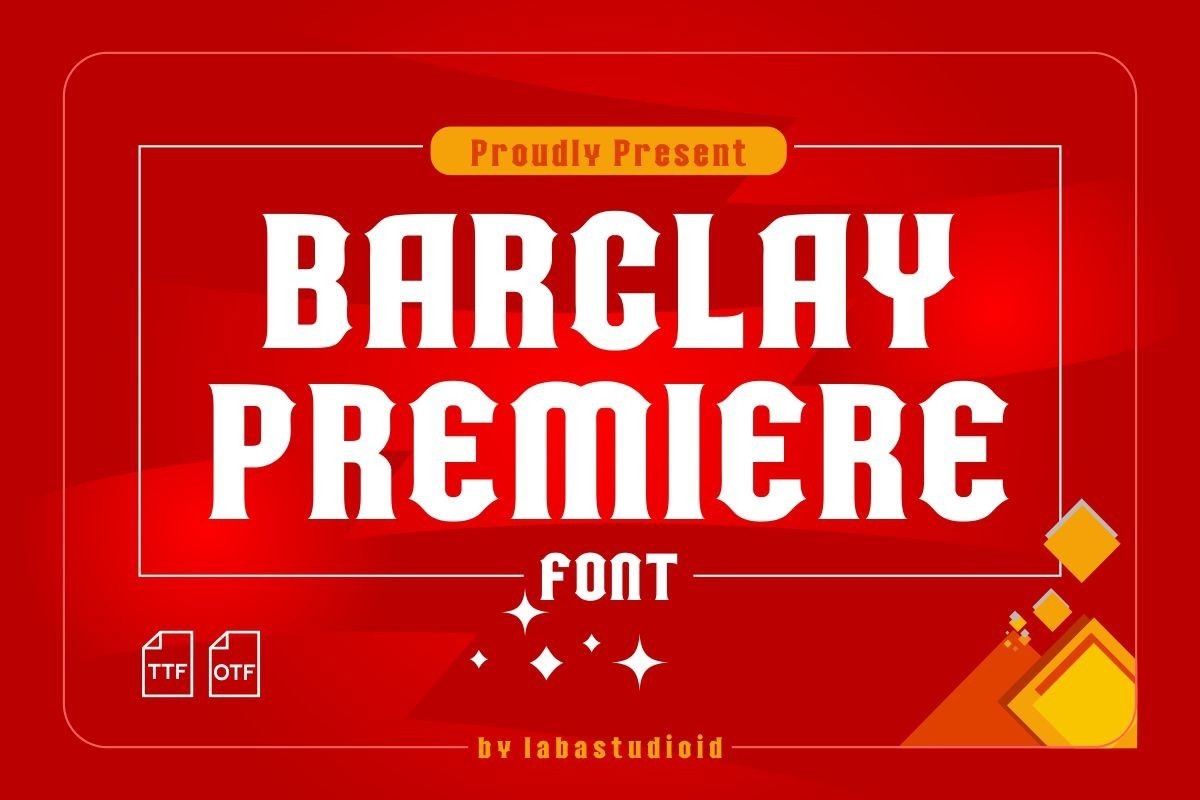 Barclay Premiere Font preview