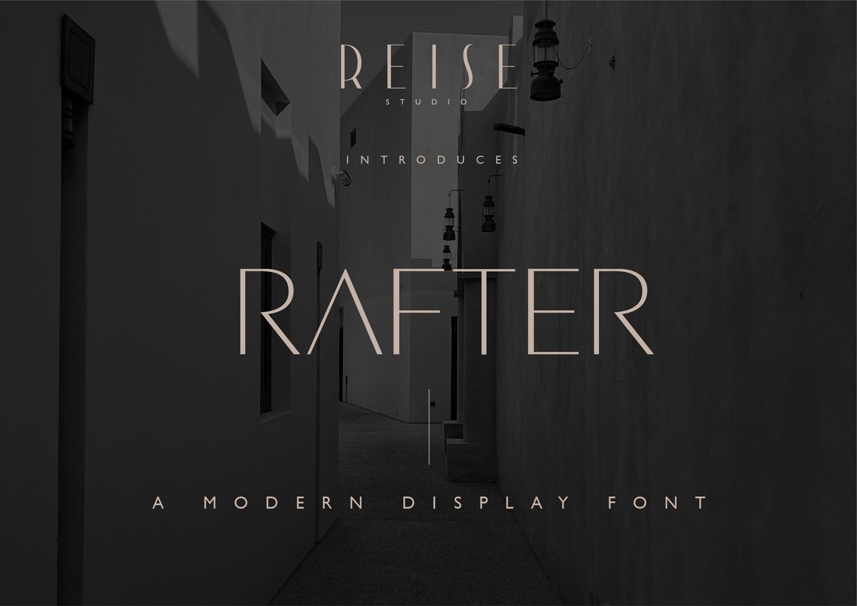 Rafter Font preview