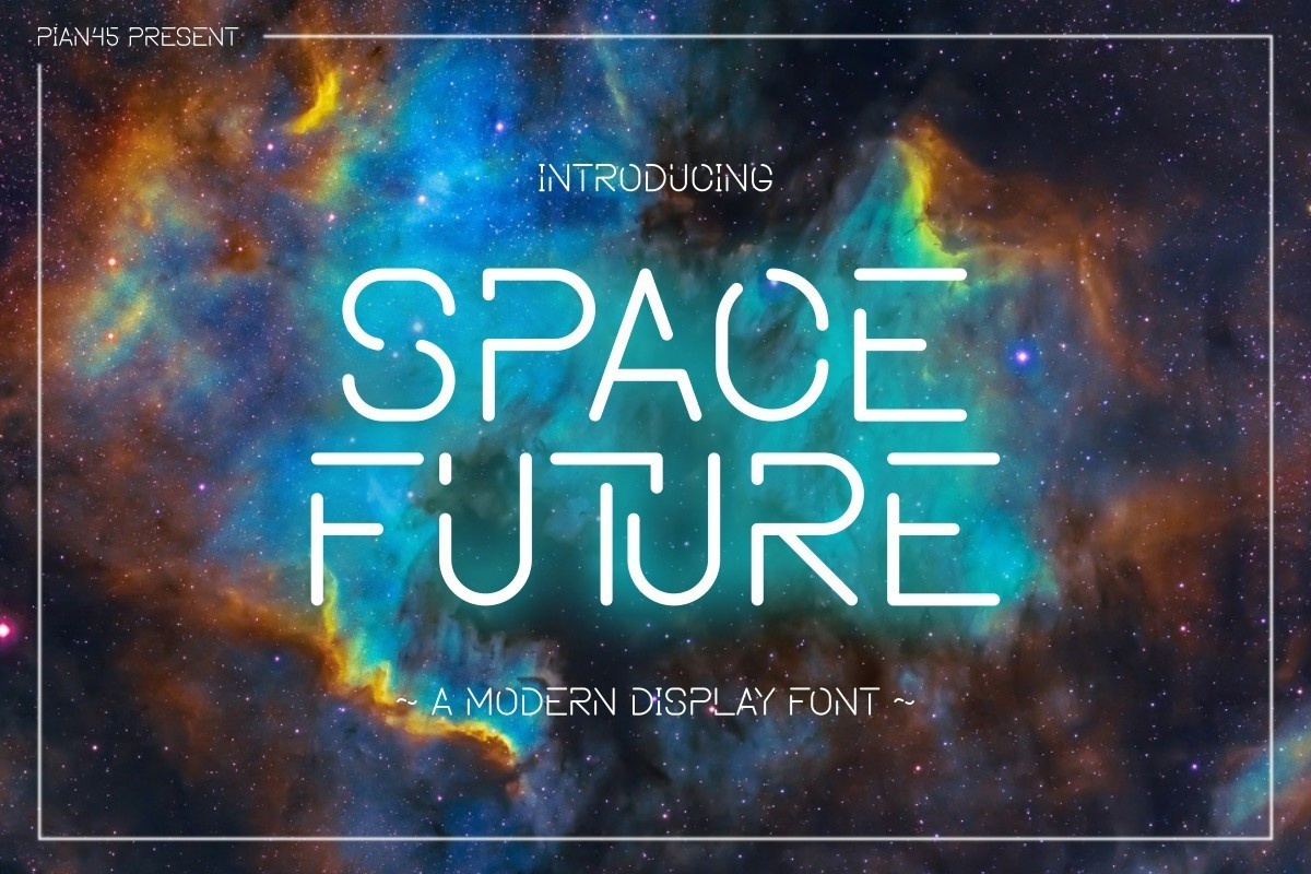 Space Future Regular Font preview