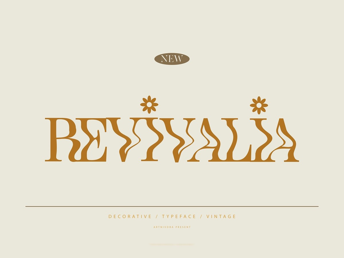 Revivalia Font preview
