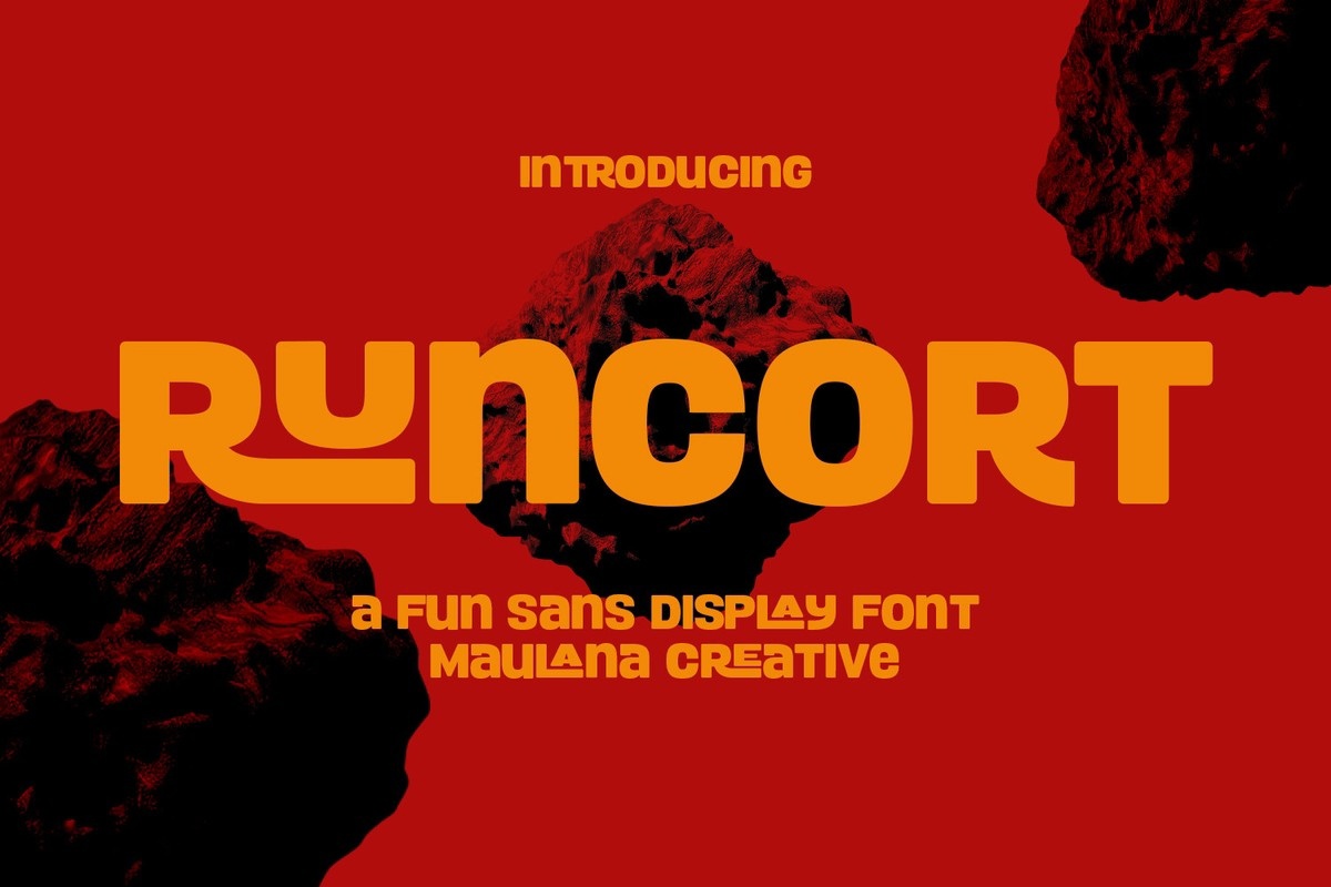 Runcort Font preview