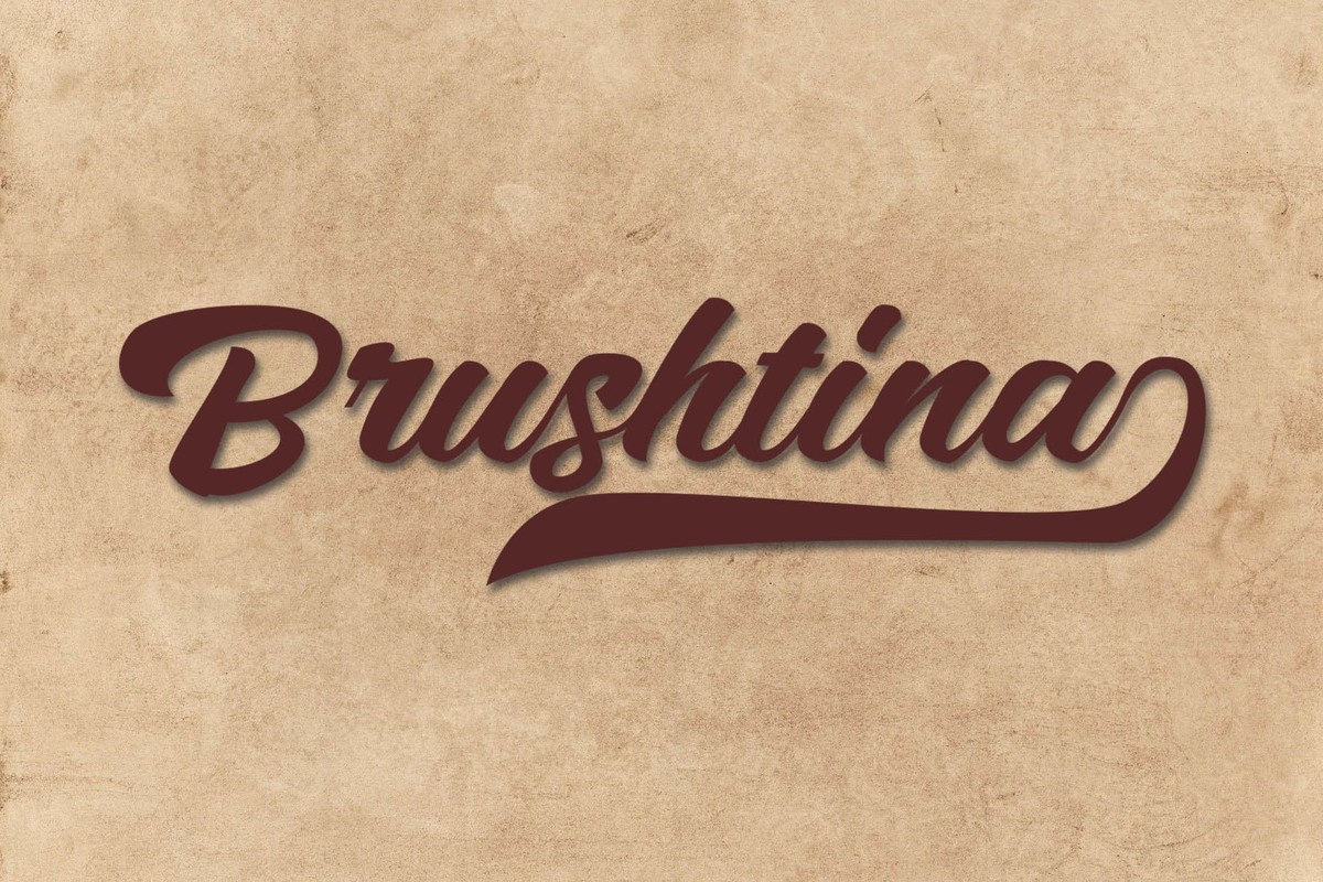 Brushtina Regular Font preview