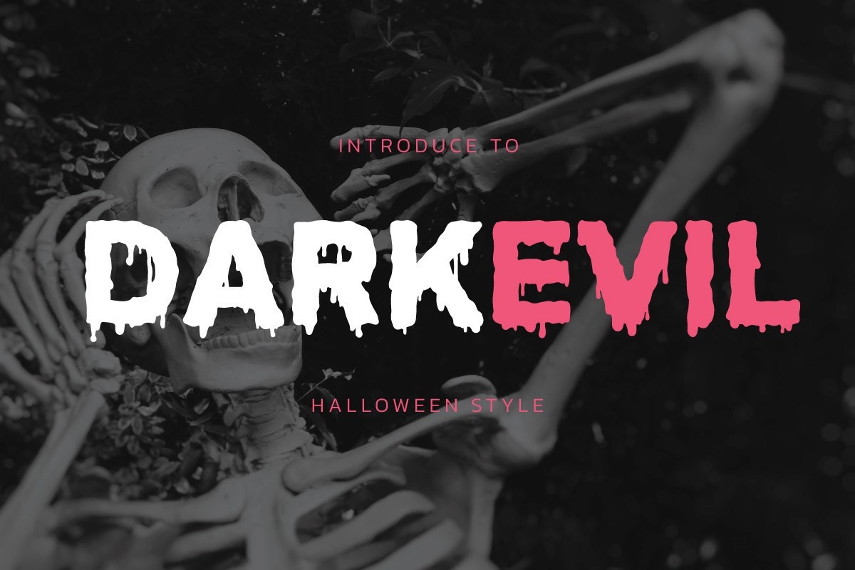 Darkevil Font preview
