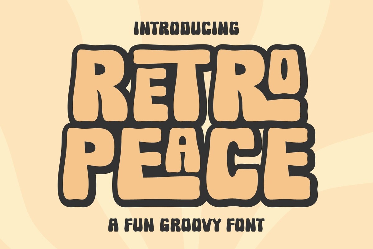 Retro Peace Font preview