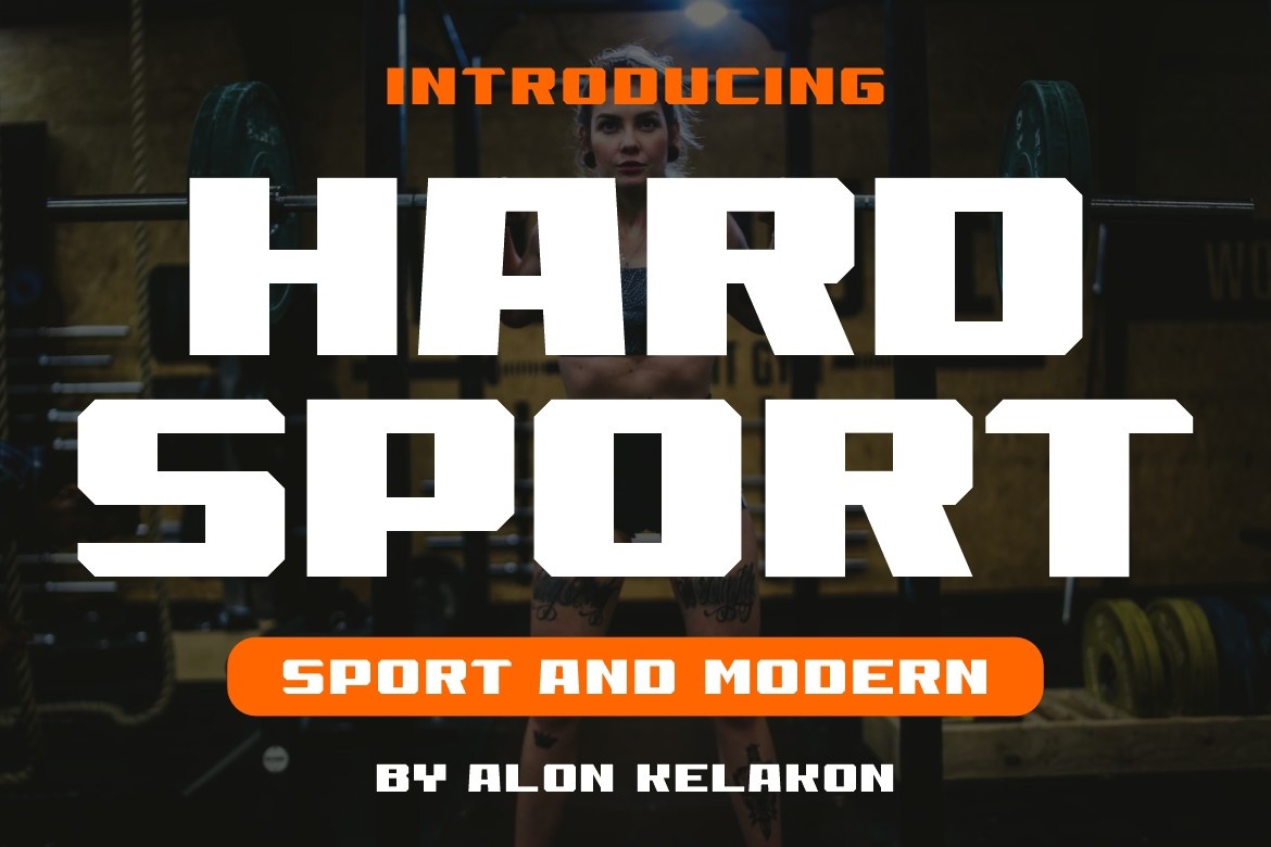 Hard Sport Font preview