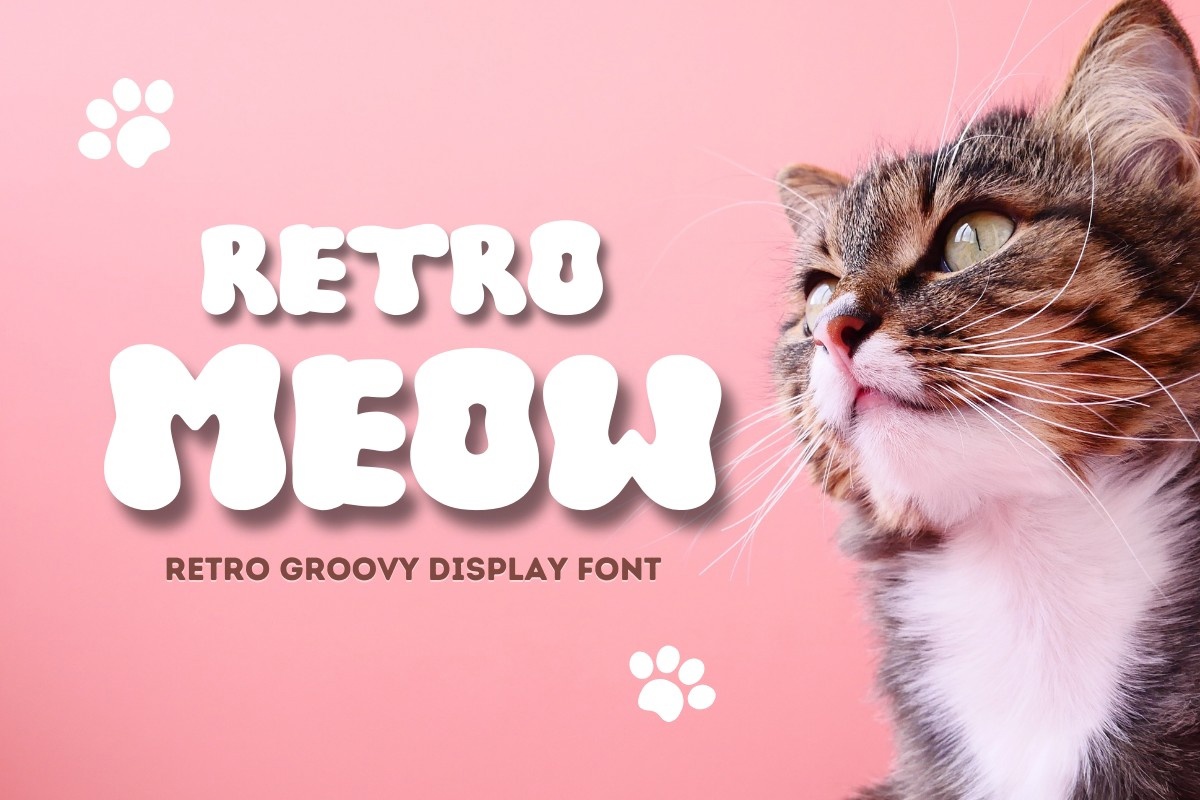 Retro Meow Regular Font preview