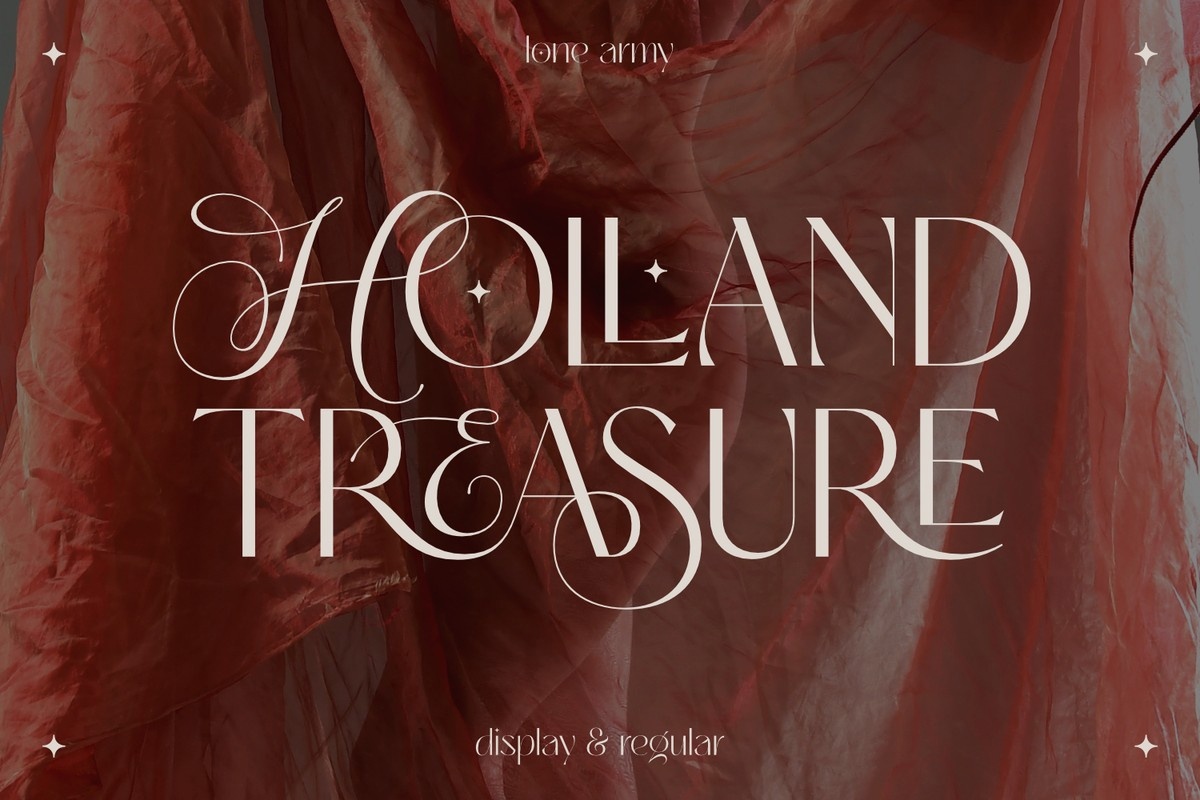 Holland Treasure Regular Font preview