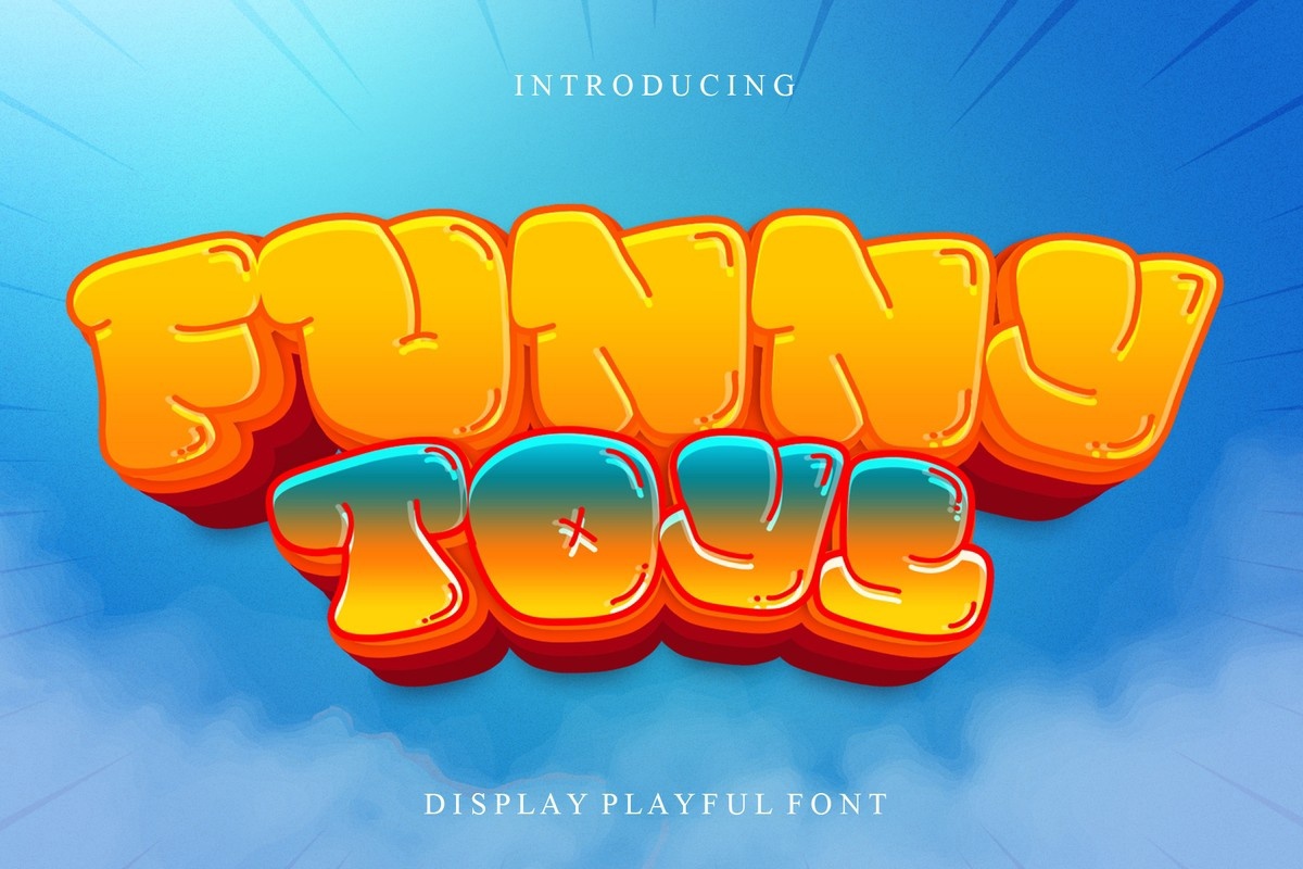 Funny Toys Regular Font preview
