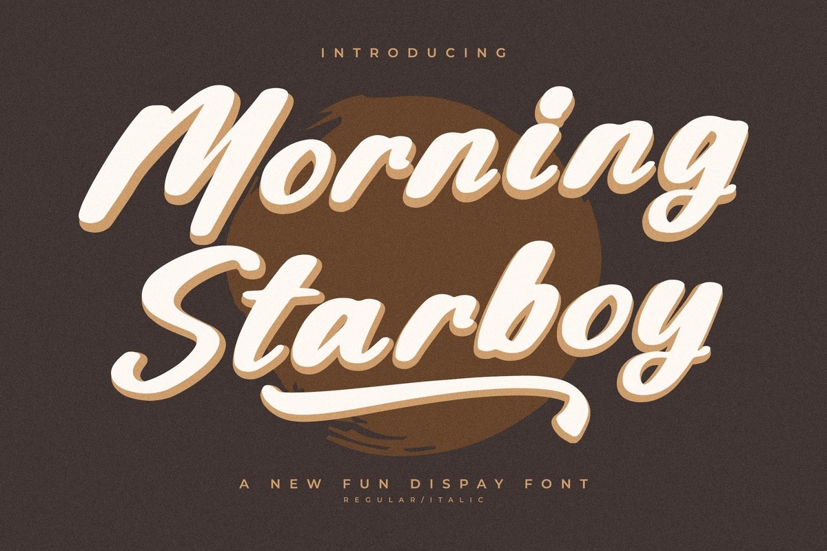 Morning Starboy Font preview