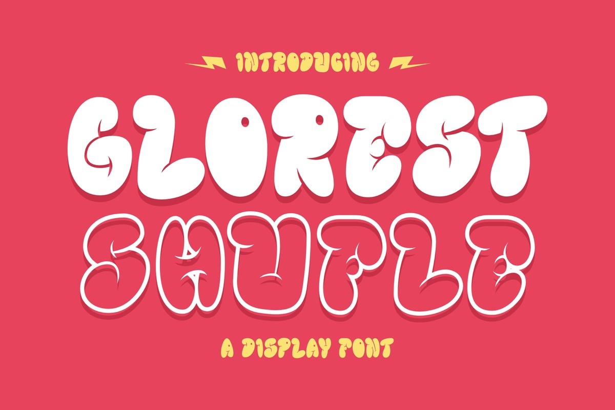 Glorest Shufle Font preview