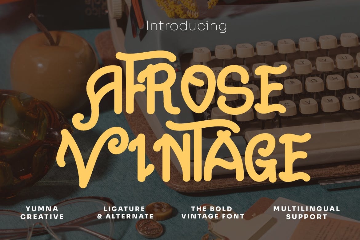 Afrose Vintage Regular Font preview