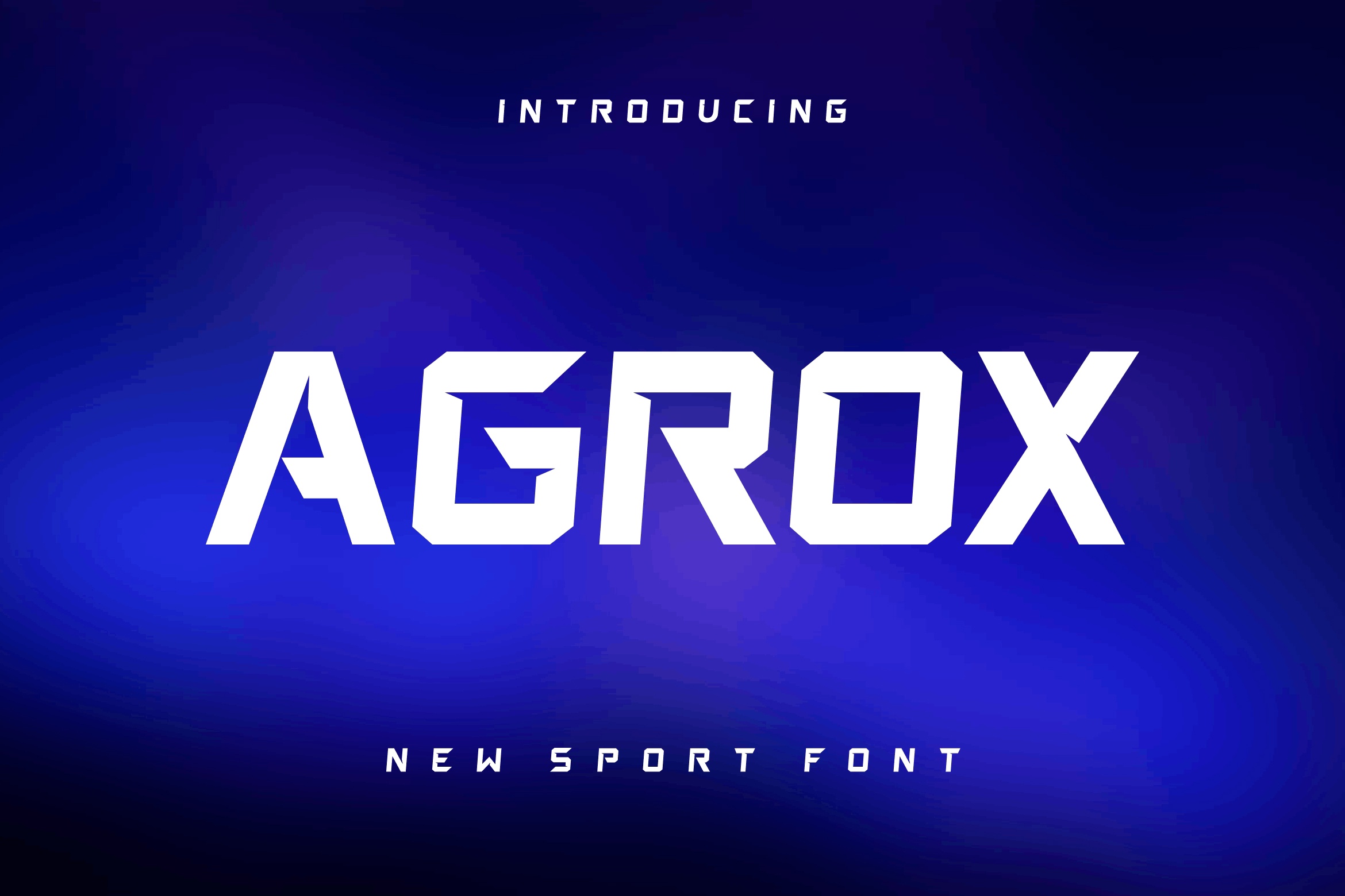 Agrox Font preview