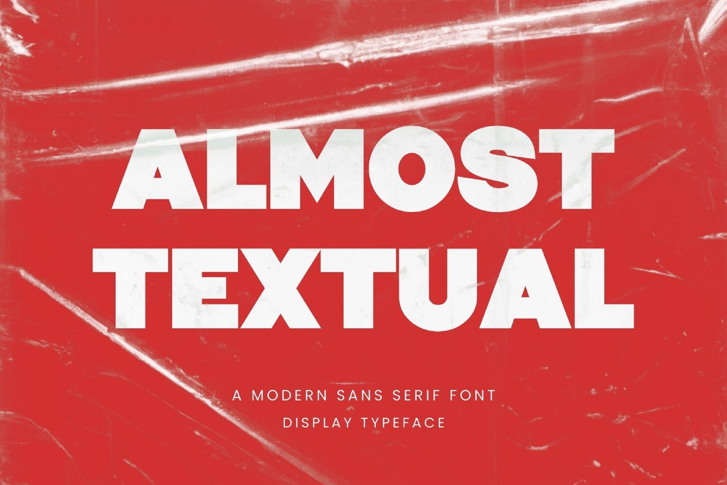 Almost Textual Font preview