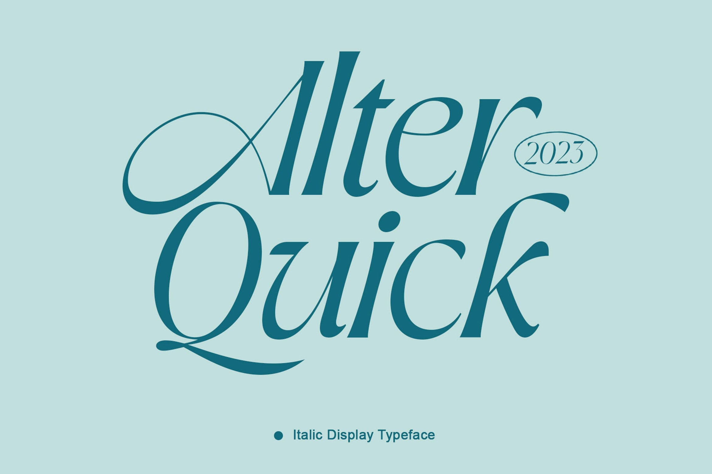 Alter Quick Regular Font preview