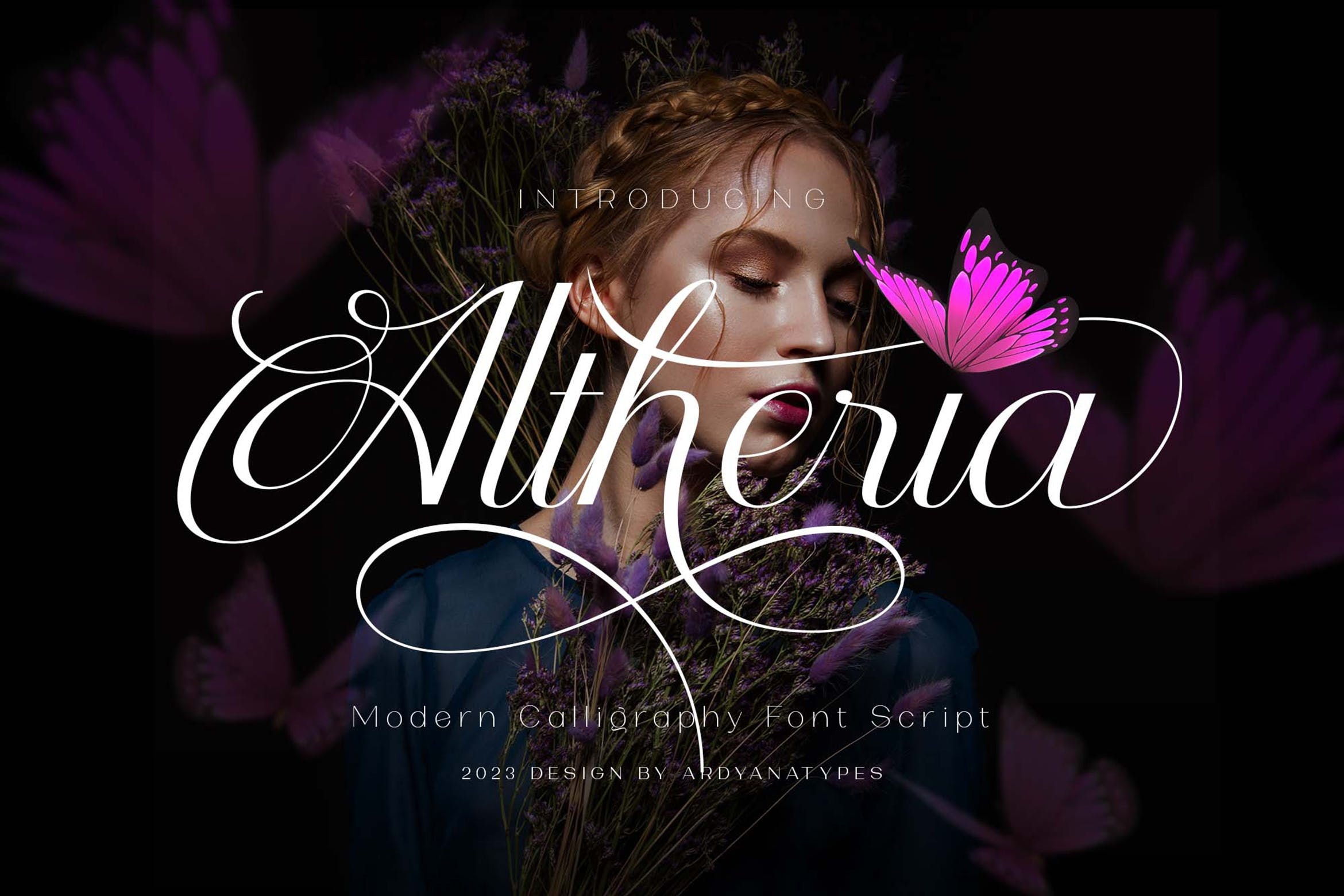Altheria Regular Font preview