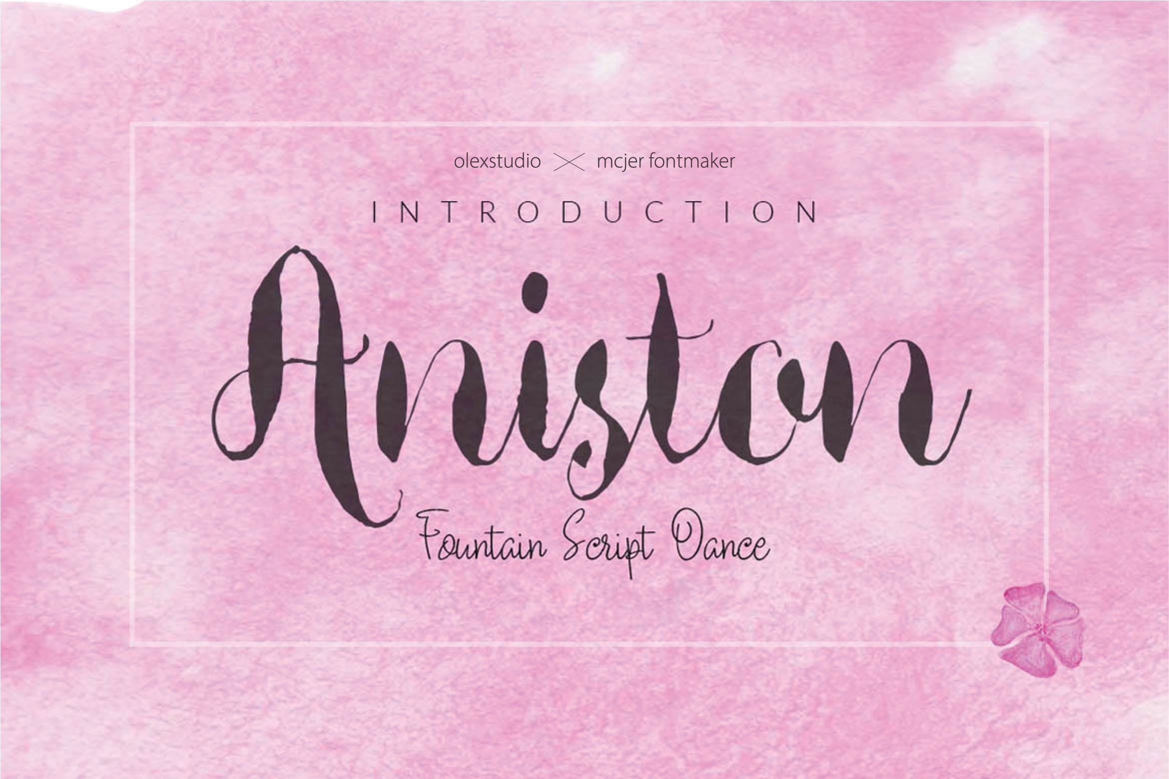 Aniston Dance Font preview