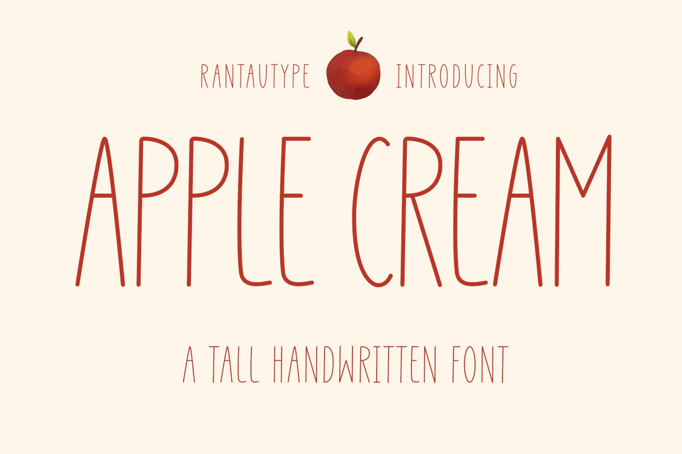 Apple Cream Regular Font preview