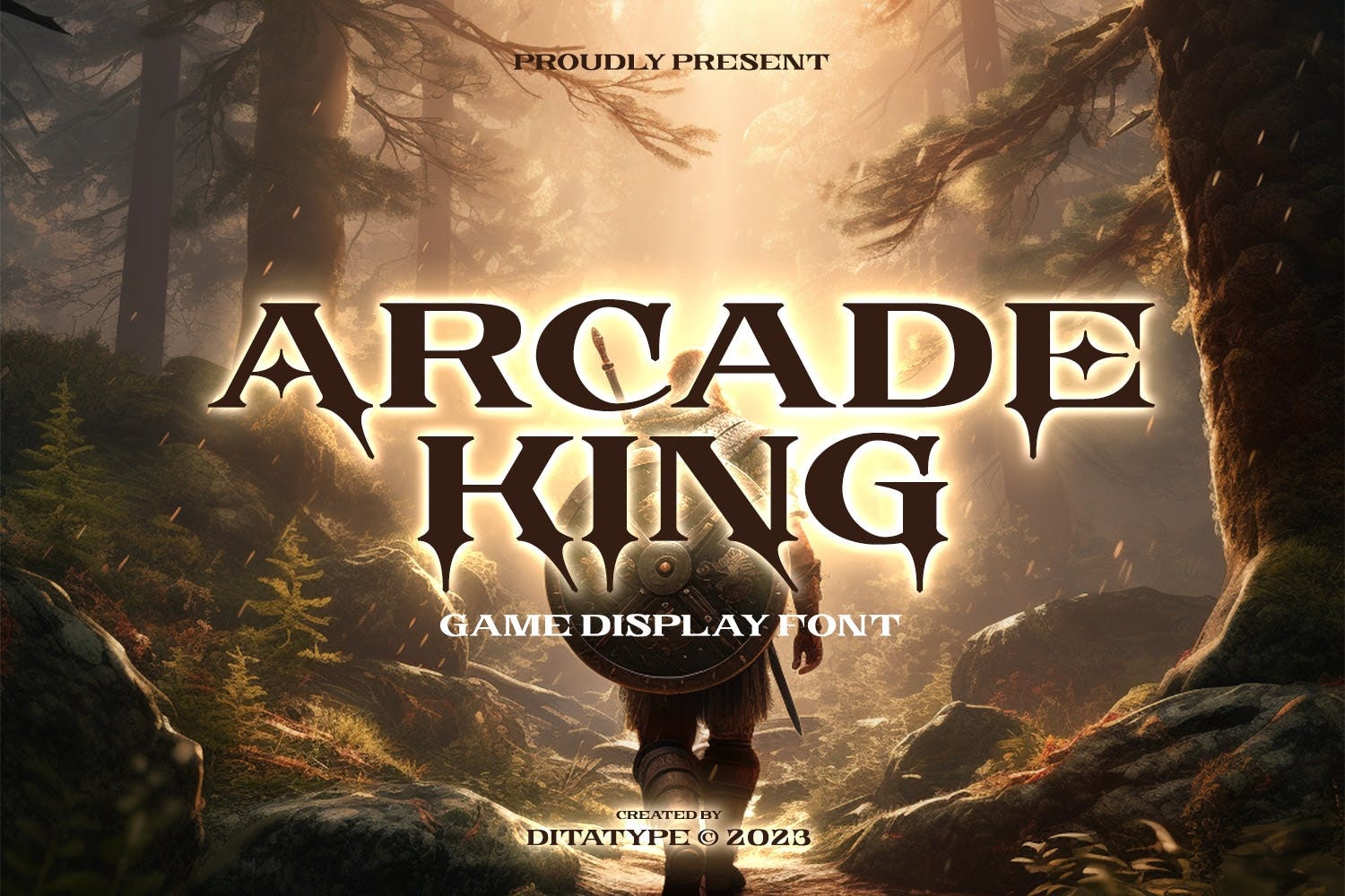 Arcade King Regular Font preview