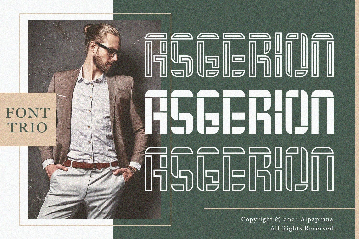 Asgerion Solid Font preview