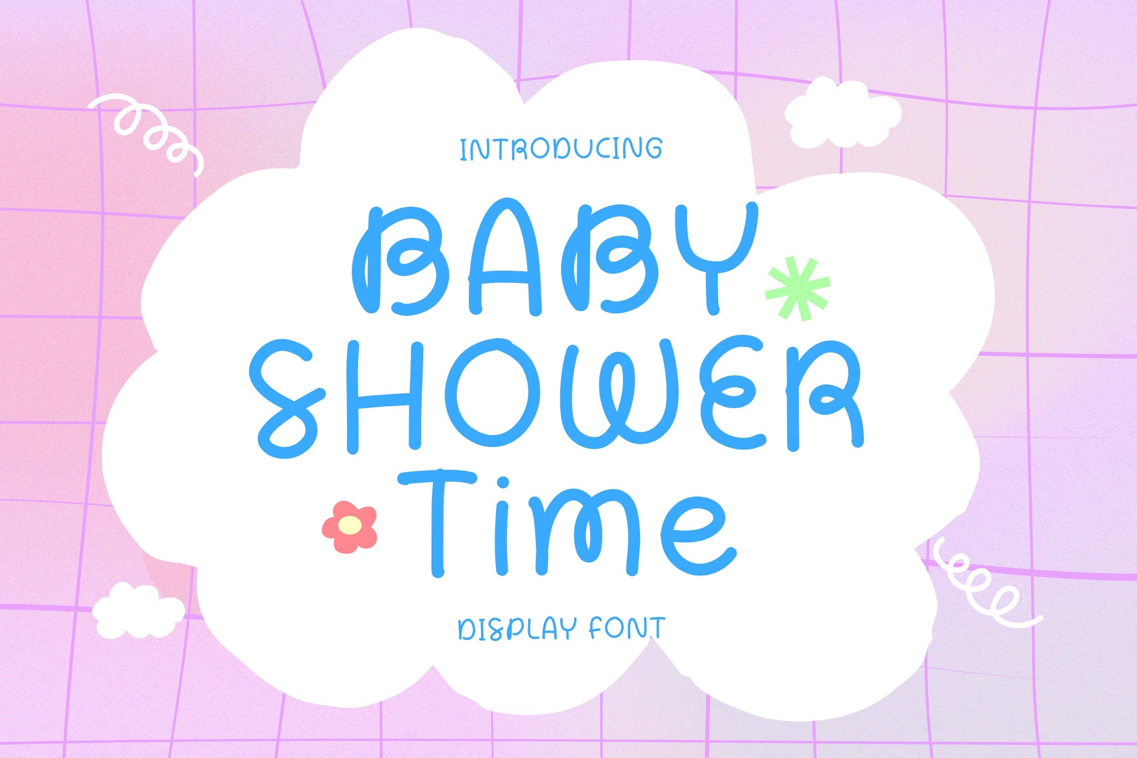 Baby Shower Time Font preview