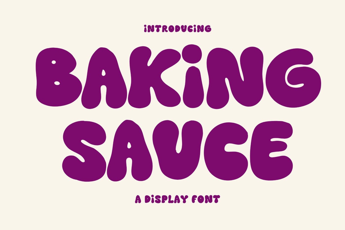 Baking Sauce Regular Font preview
