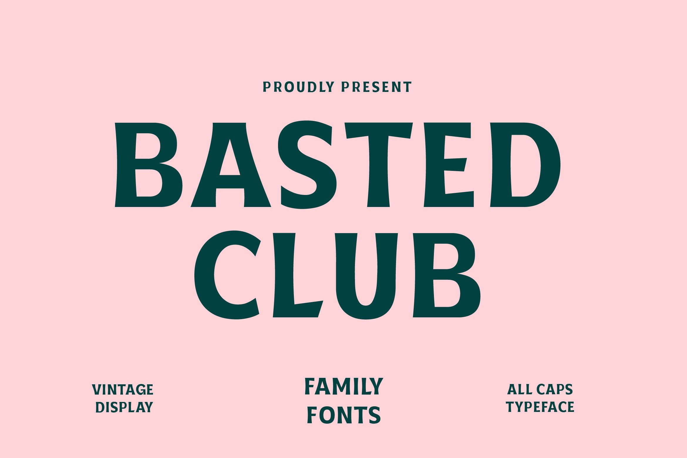 Basted Clubs Medium Font preview