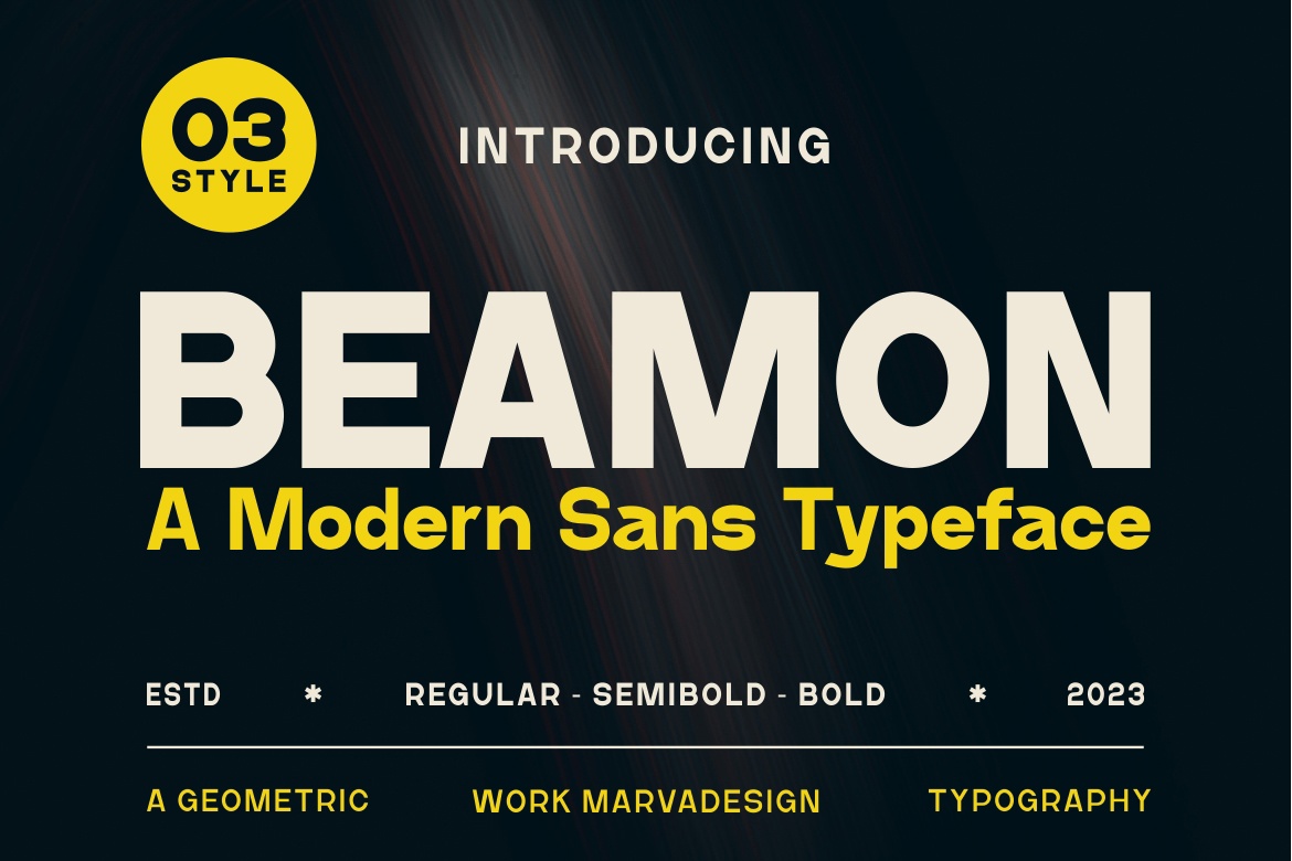Beamon Semibold Font preview