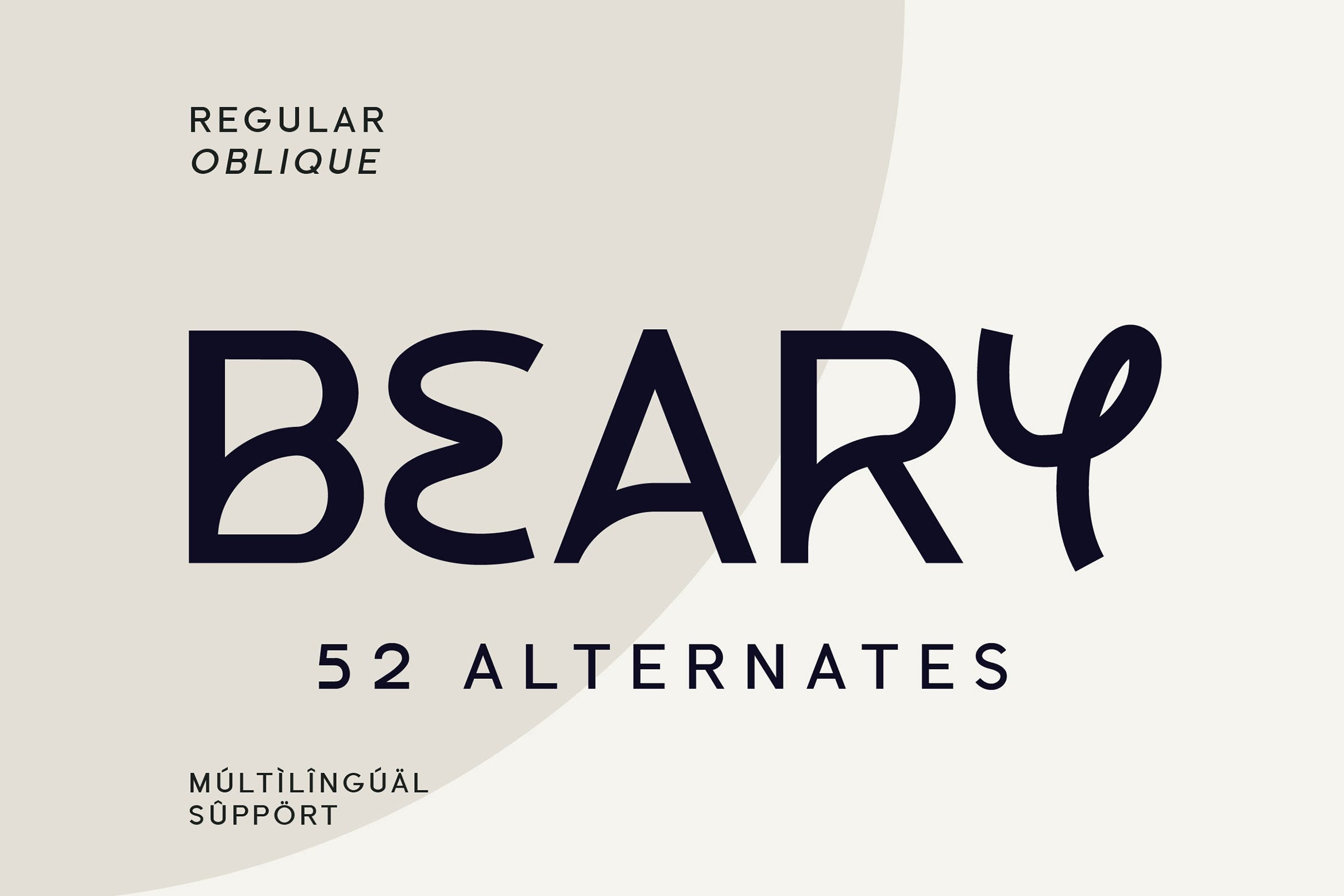 Beary Font preview
