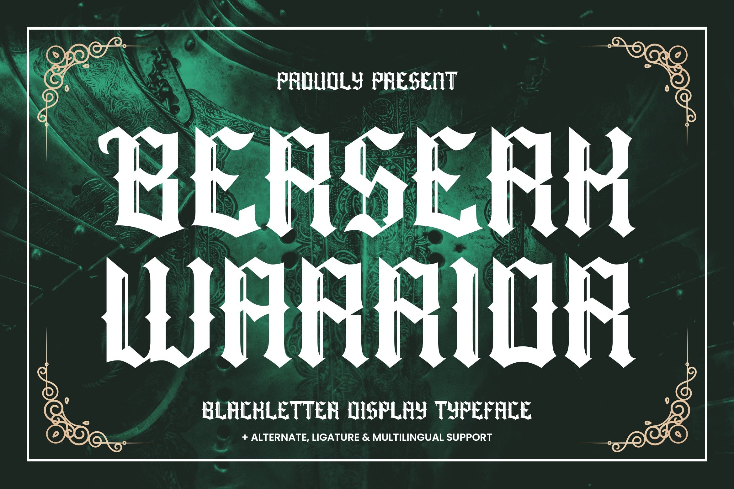 Berserk Warrior Regular Font preview