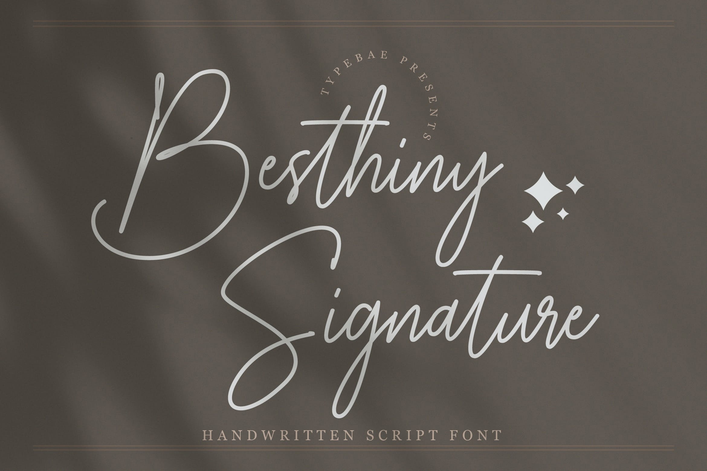 Besthiny Signature Font preview