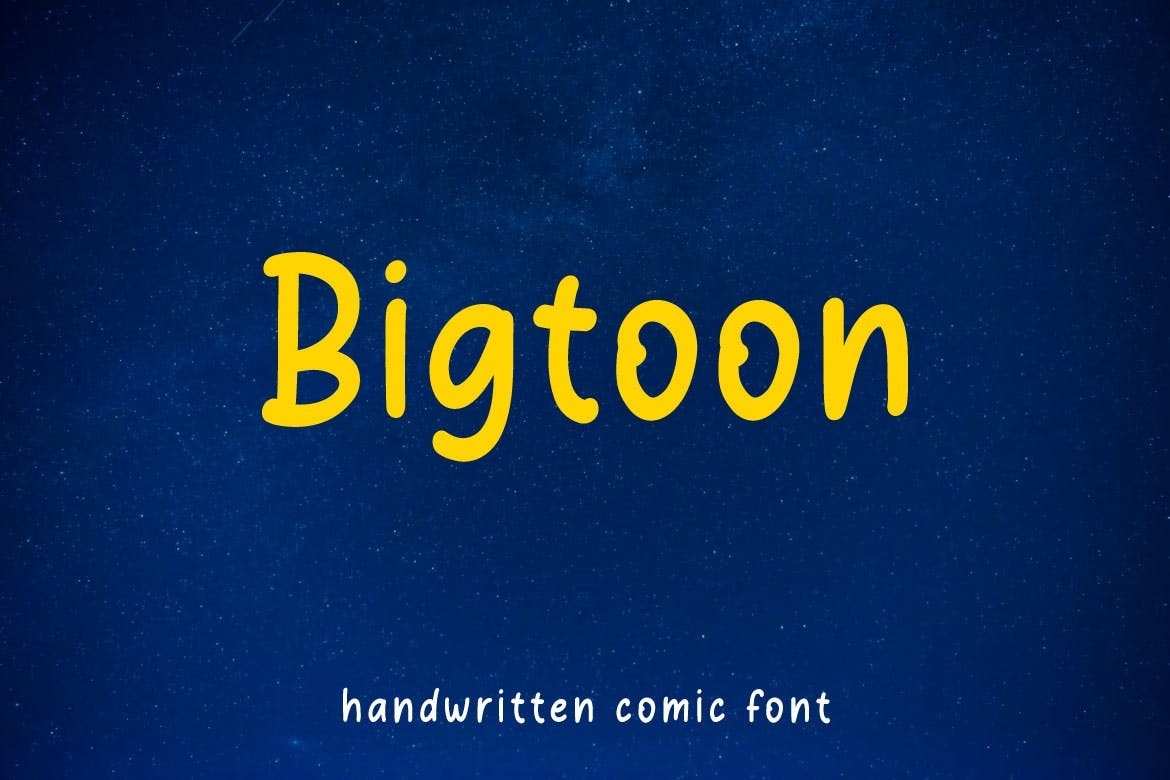 Bigtoon Regular Font preview