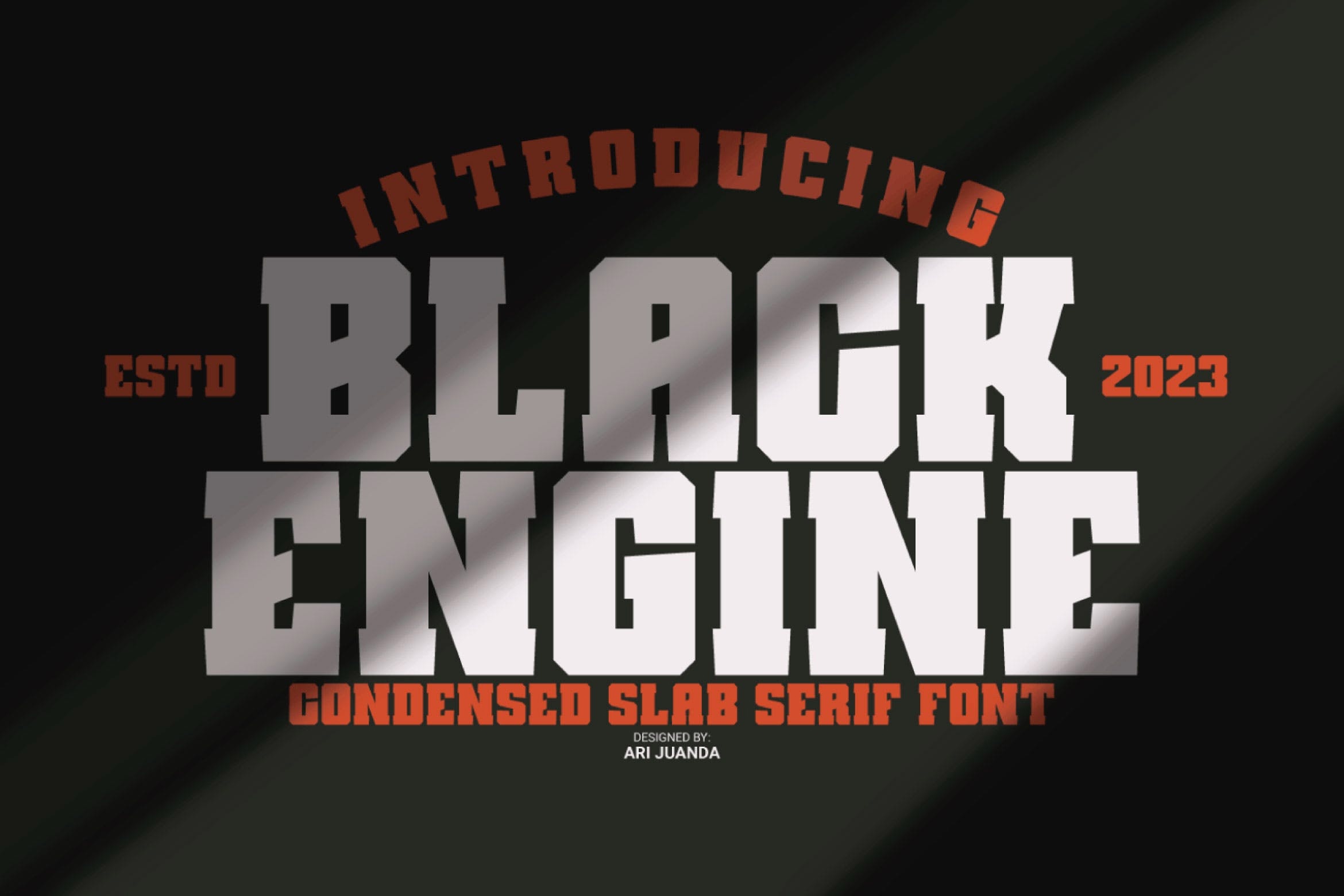 Black Engine Regular Font preview