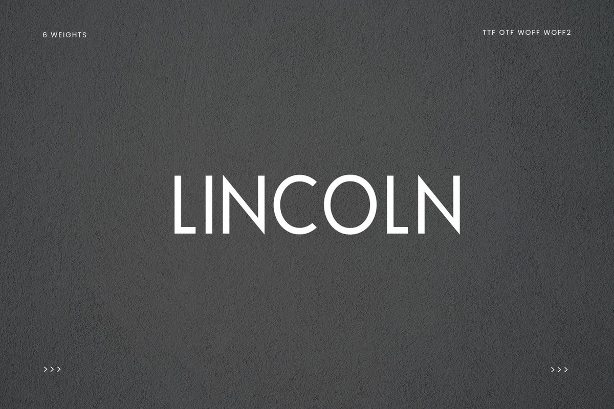 Lincoln Display Font preview