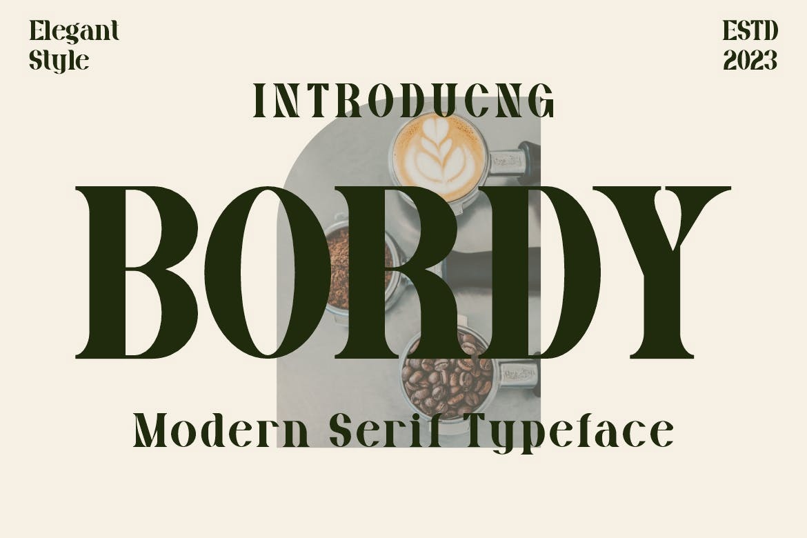Bordy Font preview